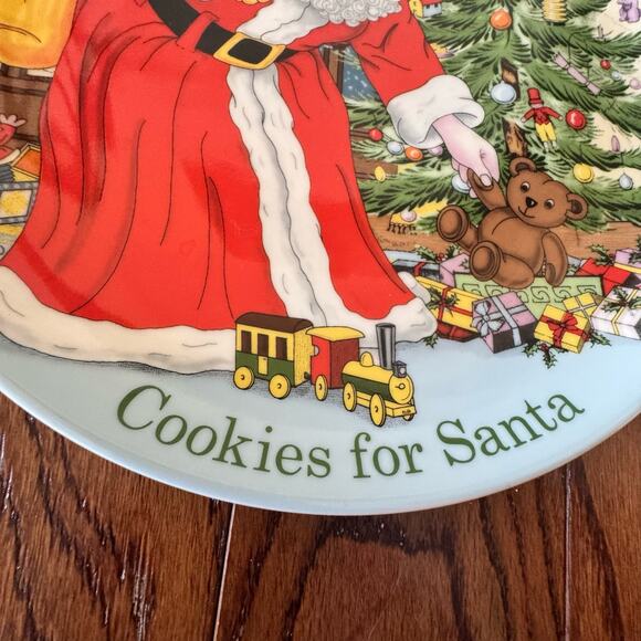 Spode Christmas Tree Cookies For Santa Plate 9" 4056317 Box Macy's Holiday - Picture 9 of 15